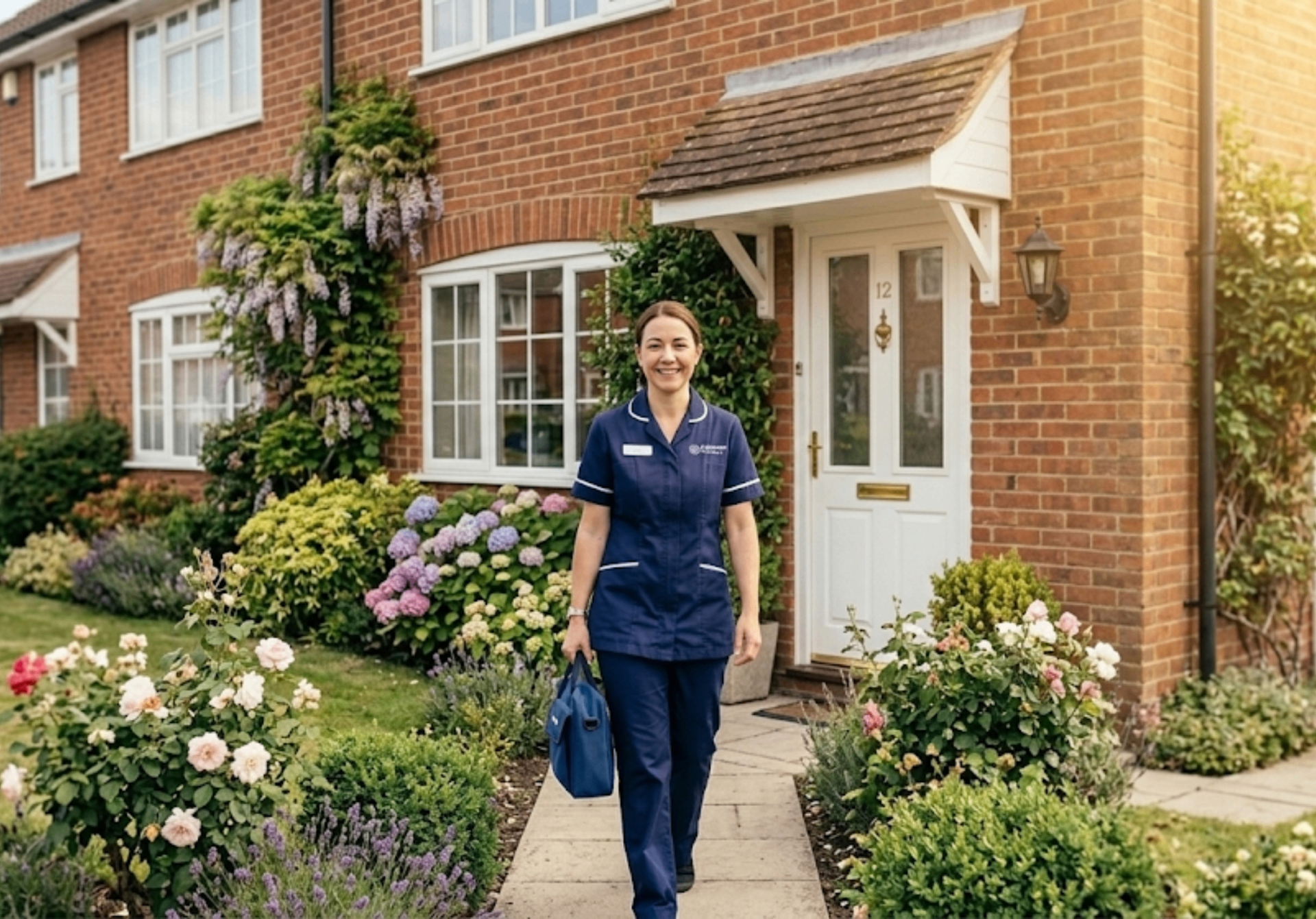 Bridgecare Solutions care coordinator reviewing local care plans at Stevenage office in Hertfordshire
